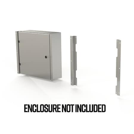 Saginaw Control & Engineering Flush Mount Frame, 19.85 in. H x 2.43 in. W x 1.08 in. L, 316 Stainless Steel SCE-ELFM20HSS